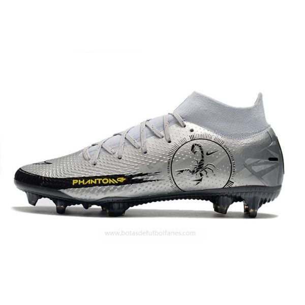 Nike Phantom Generative Texture Elite DF FG Scorpion Plata Negro